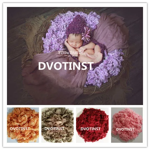 Dvotinst Baby Photography Props Wool Felt Blanket Basket Filler Background Stuffer Fotografia Accessories Studio Shooting | Детская