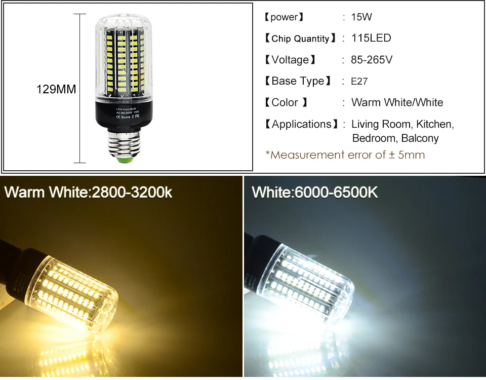 E14 E27 LED Diode lamp (6)