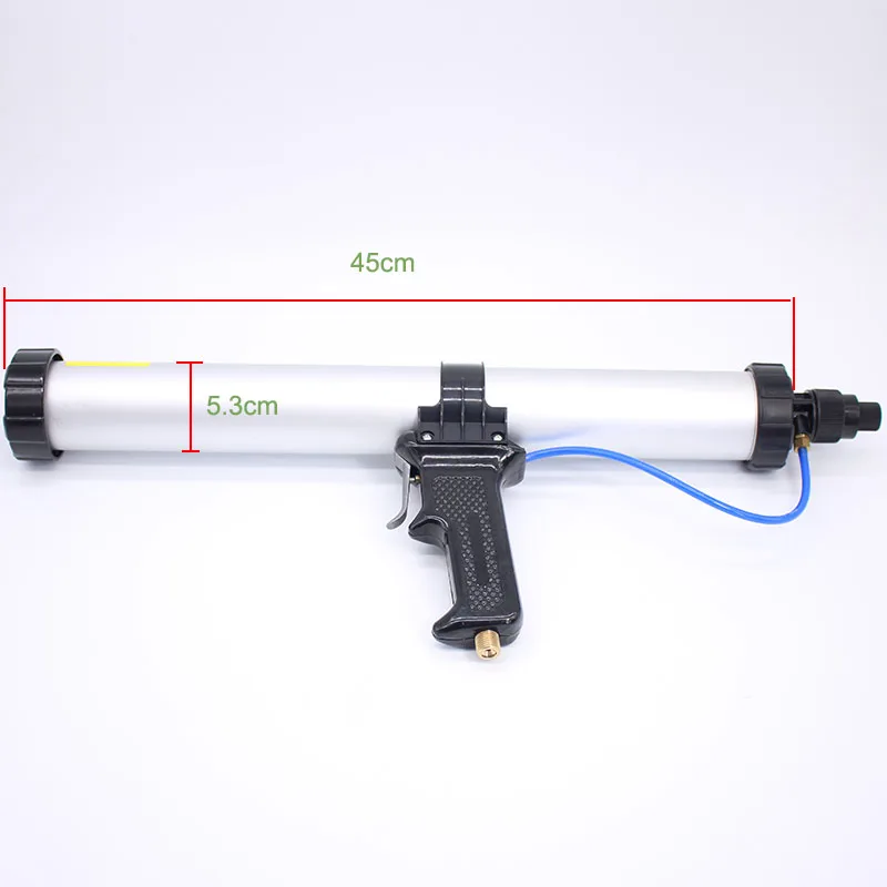 Высокое качество 15 дюймов 600 мл колбаса пневматический шприц стеклянный клеевой пистолет воздушный резиновый пистолет шприц аппликатор инструмент