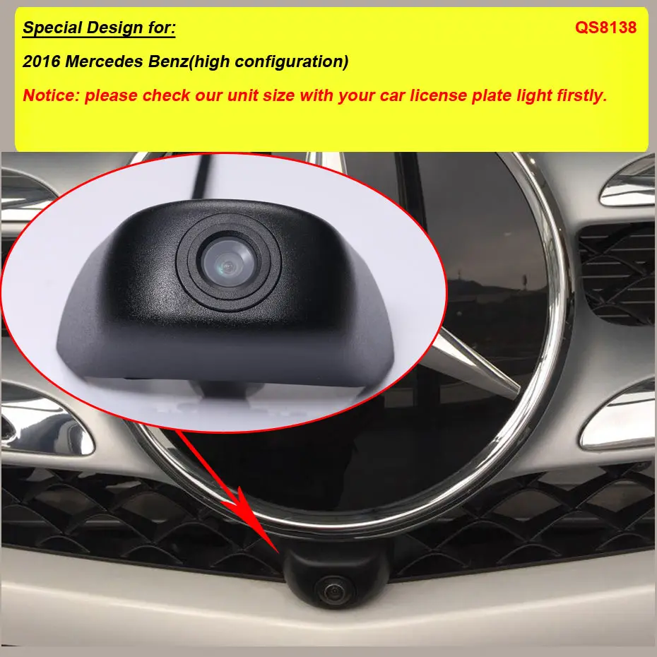 CCD автомобильный вид спереди парковочная камера с логотипом для mercedes benz Водонепроницаемая камера ночного видения HD