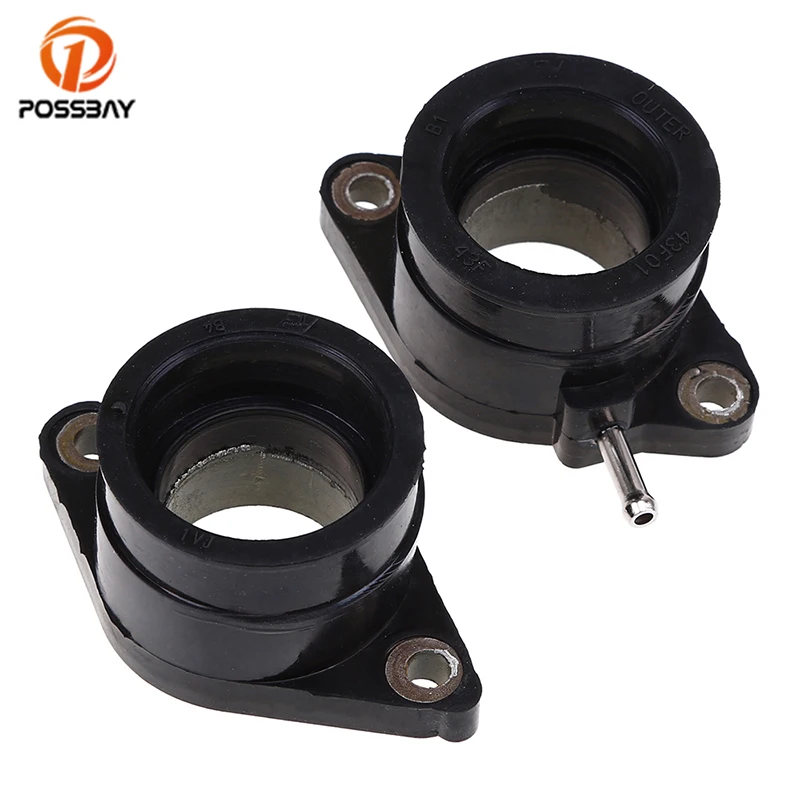 

POSSBAY Motorcycle Parts Carburetor Interface Gum 2 Pcs For Yamaha XT600 XT600Z XT600E TT600 Joint Intake Manifold Boot Adapter