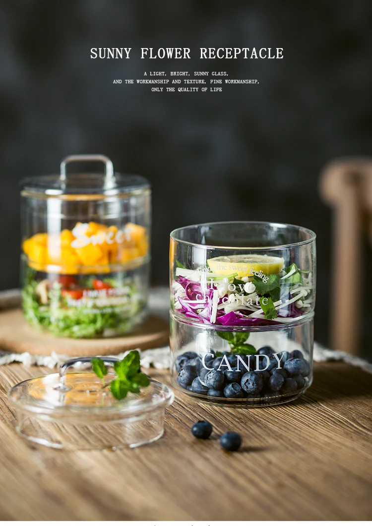 Nordic Творческий Английский алфавит стеклянный шар простой чехол для хранения танк набор фрукты десерт закуски чаши сочетание конфетами