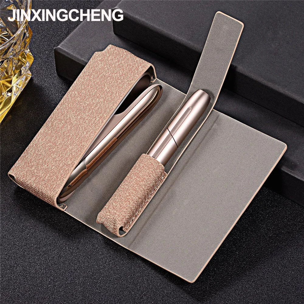 

JINXINGCHENG 4 Colors 2 in 1 Flip Leather Case for iqos 3.0 Protective Cover for iqos 3.0 Holder Pouch Bag Case
