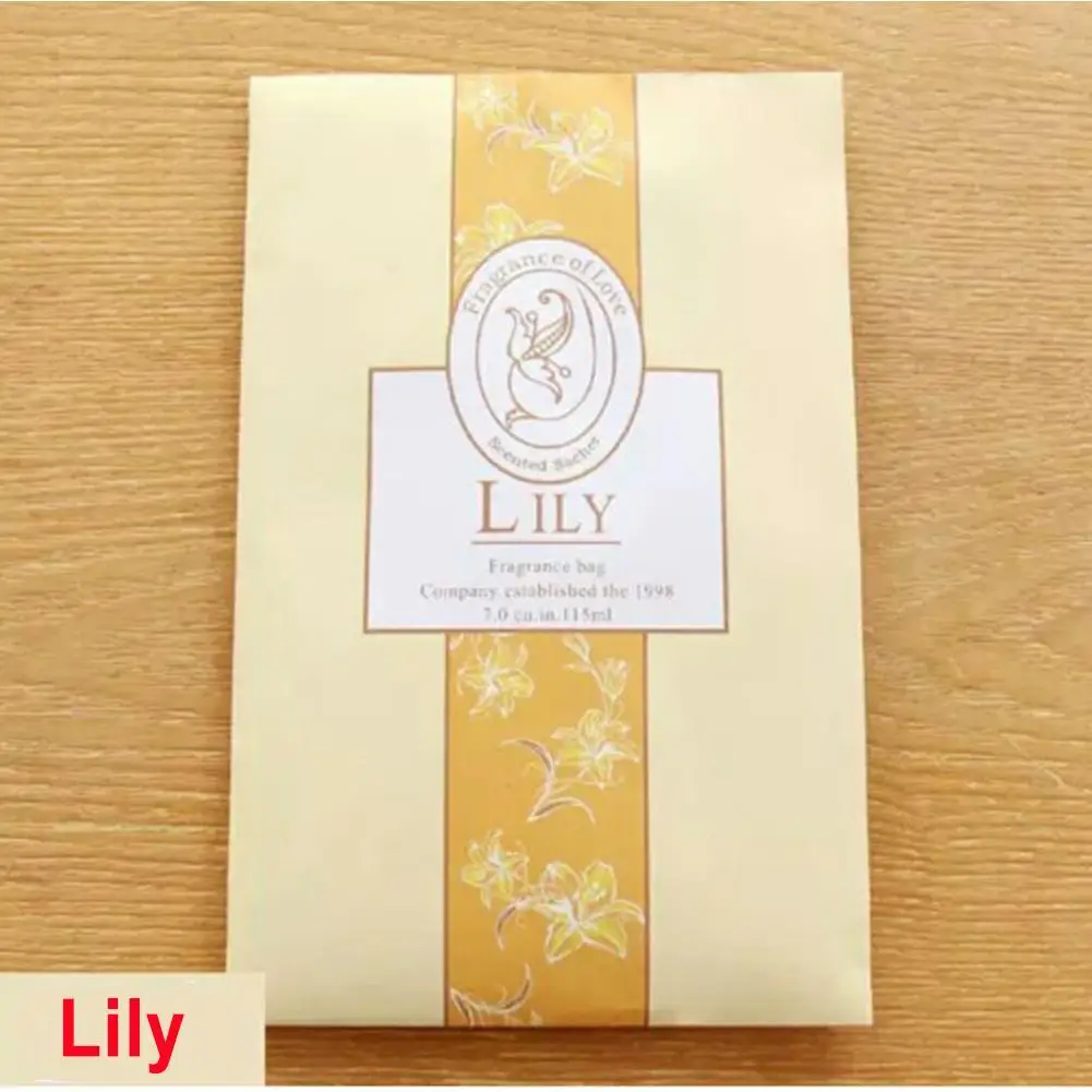 Lily Сильный эффект Висячие ароматические освежитель одежды для гардероба Саше духи - Название цвета: Lily