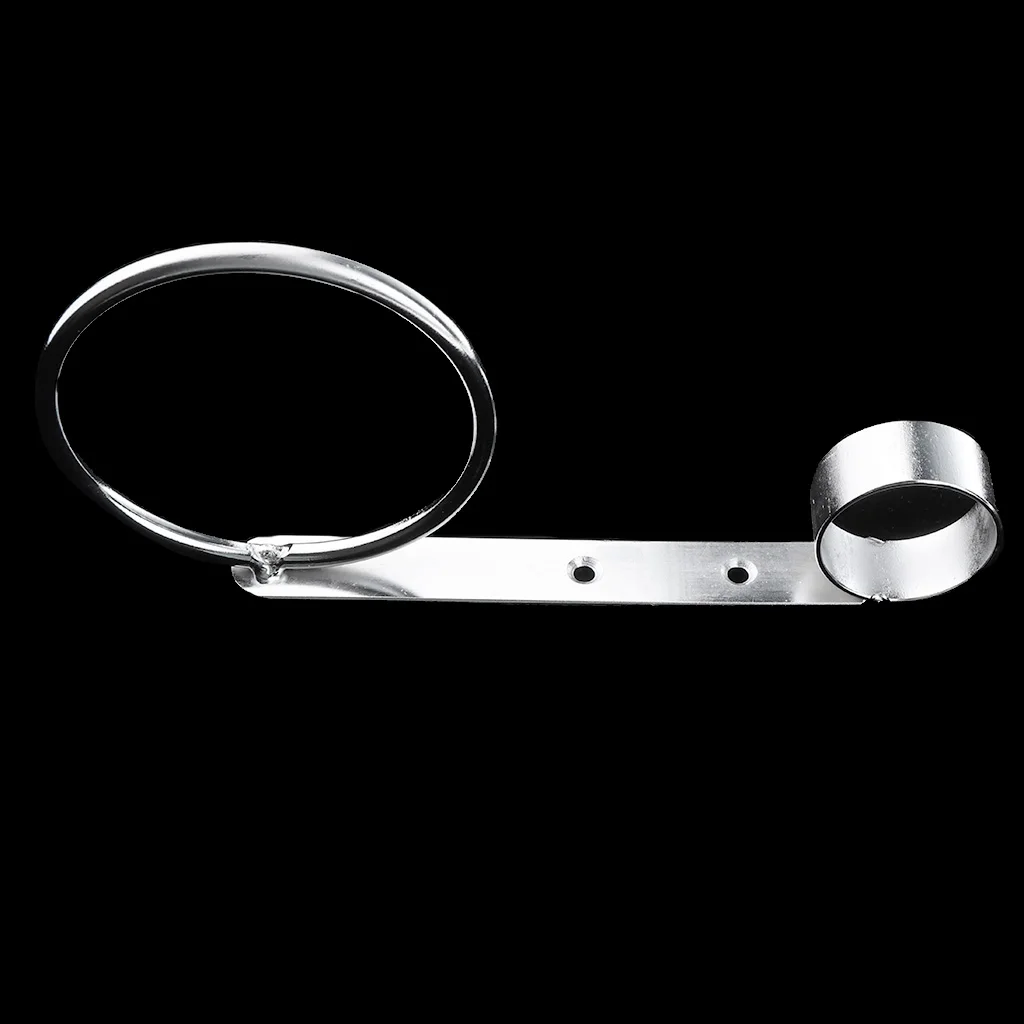 Bathroom Round Hair Dryer Holder Hair Care Tools Straighteners Iron Holder Wall Mount Chrome Finished Stainless Steel	