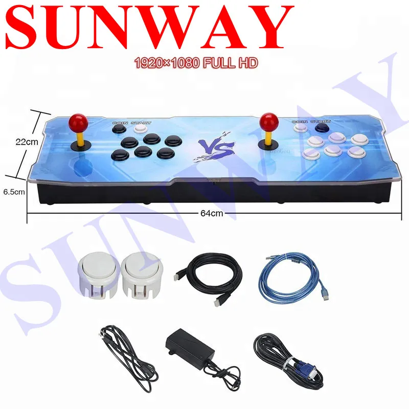 

2200 in 1 HD Retro Games Pandora Treasure 3D Box Arcade Game Console 1920x1080 Full HD 2 Players video game console