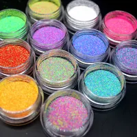 Polvo acrílico de colores mixtos, polvo, Gel UV, diseño 3D puntas para decoración de manicura, Nail Art