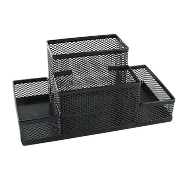 

Wholesale Amico Black Mesh Style Pen Pencil Ruler Holder Desk Organizer