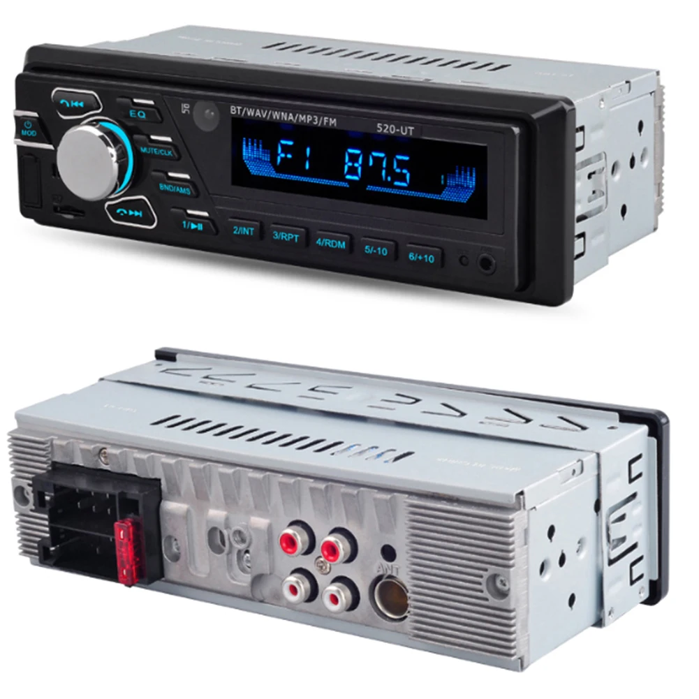 12 в 1 din автомобильный MP3 мультимедийный плеер Bluetooth автомобильный стерео радио FM Aux вход приемник SD USB MMC Пульт