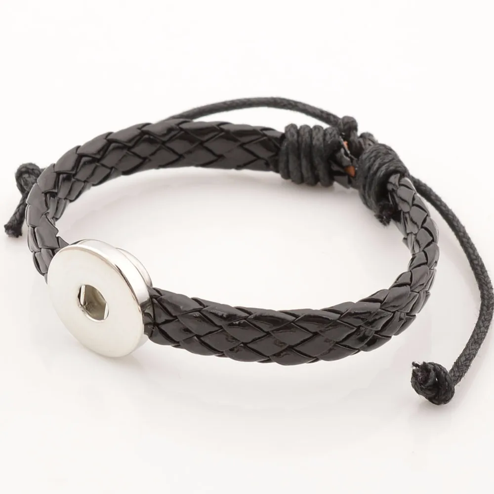 

Adjustable size snap Bracelet, snap button bracelets For Women Fit 18mm button NB5217
