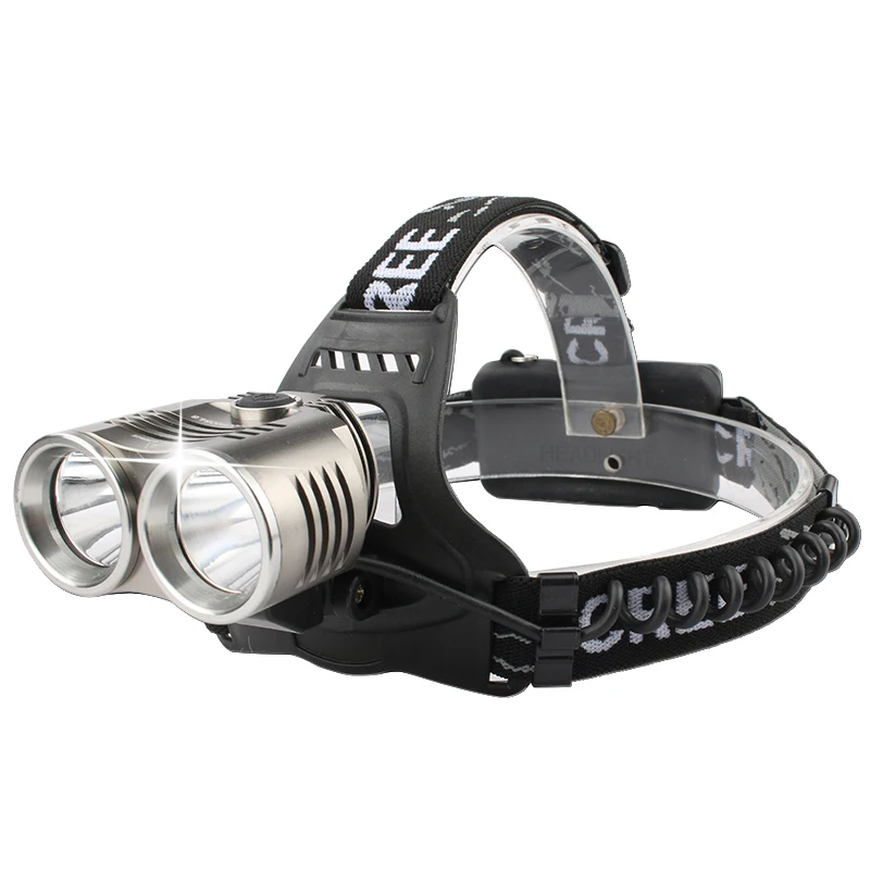 SKYFIRE Powerful Brightest LED Headlamp Waterproof Dual T6 Head Lamp