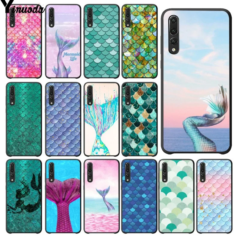 

Yinuoda Mermaid Scale Fish Coque Shell Phone Case for Huawei P20Lite P10 Plus Mate10Lite Mate20 P20 Pro Honor10 View10