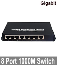 16 портовый гигабитный коммутатор 1000 м полнодуплексный гигабитный Ethernet коммутатор 16 портовый металлический чехол для офисной компании школьная промышленность