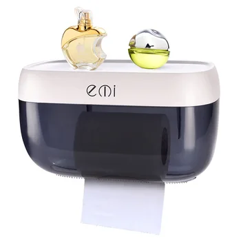 

3 Colors Kichen Bathroom Accessories Roll Removable Paper Tissues Holer Bathroom Storage Tissue Box