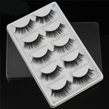 5 пар Толстые Накладные ресницы черные длинные 3D ресницы профессиональное средство для увеличения глаз инструменты для макияжа