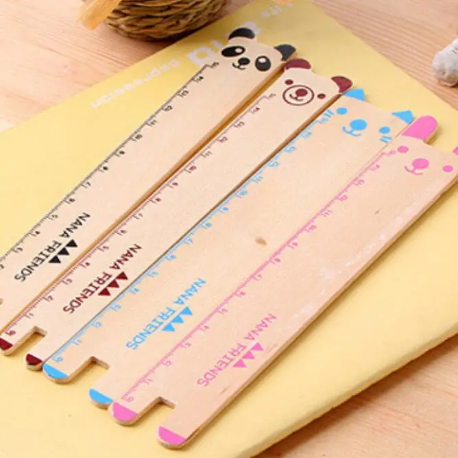 

1PCS/lot Wholesale study stationery cute Animal design wooden Bookmarker Ruler Kids' Teenagers' gift book mark