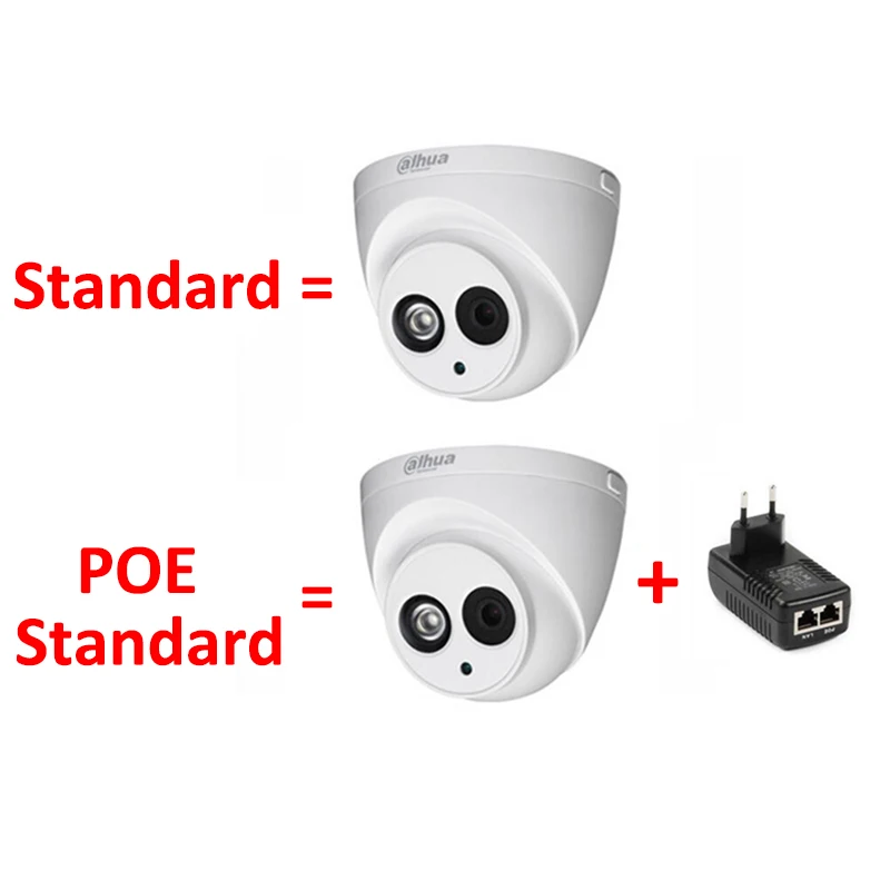 Сетевой видеорегистратор Dahua 6MP 4MP IP Камера IPC HDW4631C A HDW4431C H.265 Поддержка POE
