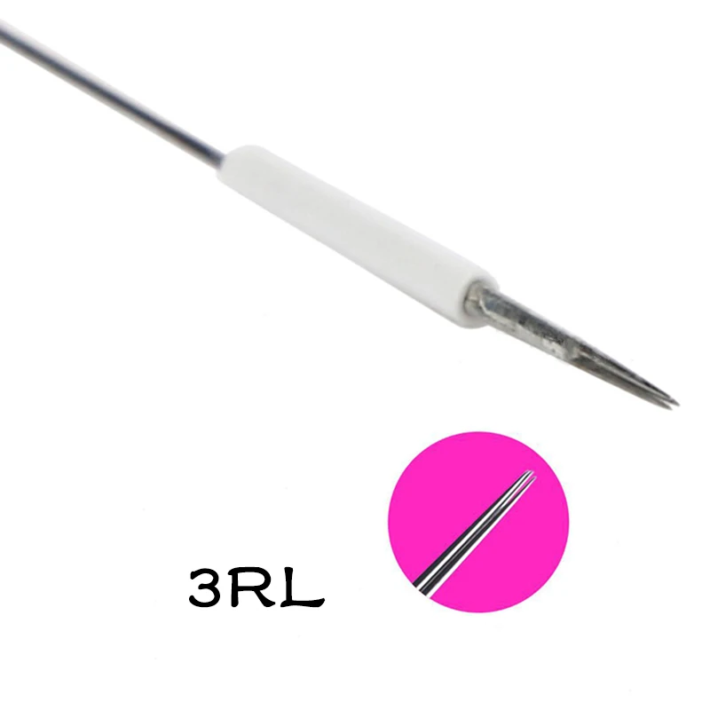 3RL Перманентный макияж иглы татуировки машина микро иглы для бровей подводка для глаз Подводка для губ тату в лоте номер& Лот