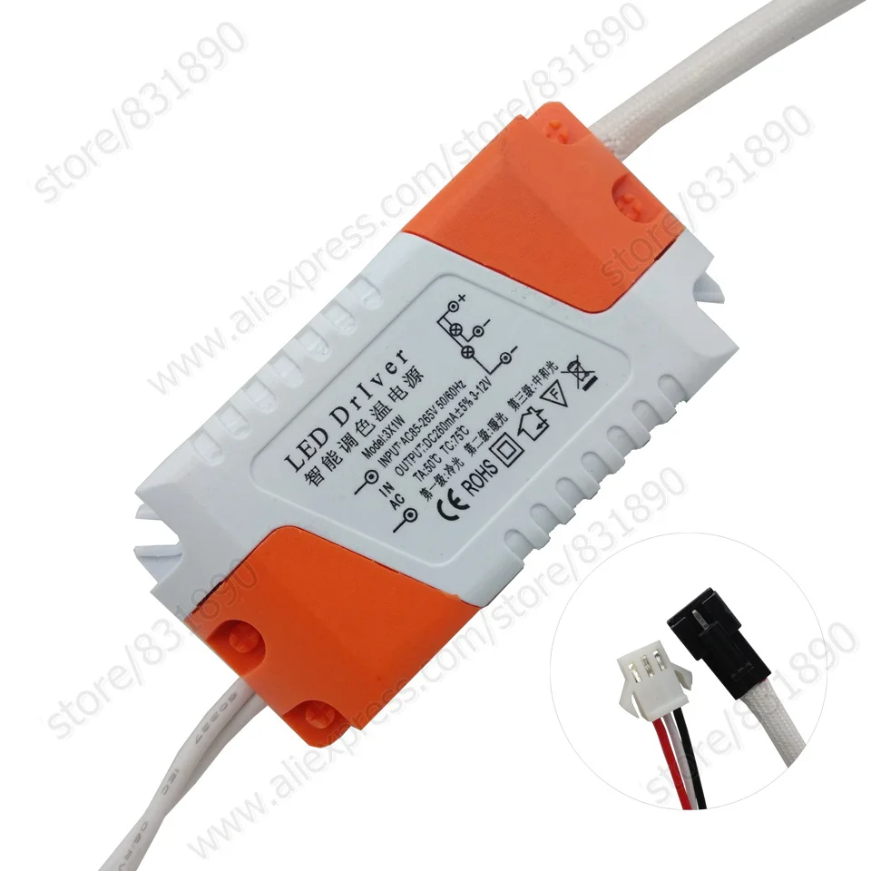 20pc External led driver Constant current lighting transformers 3W