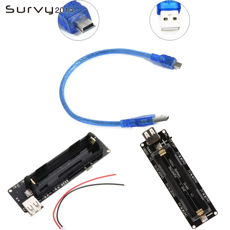 ESP32 ESP32S для Wemos Raspberry Pi 18650 плата зарядки аккумулятора V3 Micro USB порт Type A 0.5A