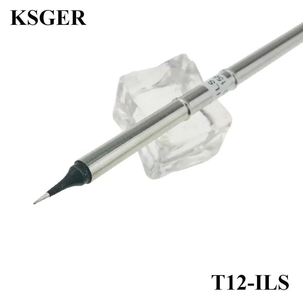 

KSGER T12-ILS High-grade T12 STM32 OLED/LED Soldering Station Black DIY Welding Tips Soldering Iron For FX951 7S Melt Tin
