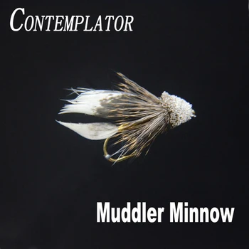 

CONTEMPLATOR 4pcs Gold Muddler Minnow versatile streamers fly fishing flies 8# spun deer hair head lures striking trout grayling