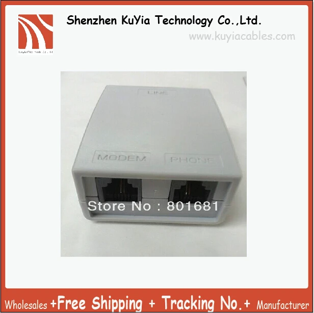 20pcs/lot!!Free shipping High quality ADSL SPLITTER Telephone RJ11 Line