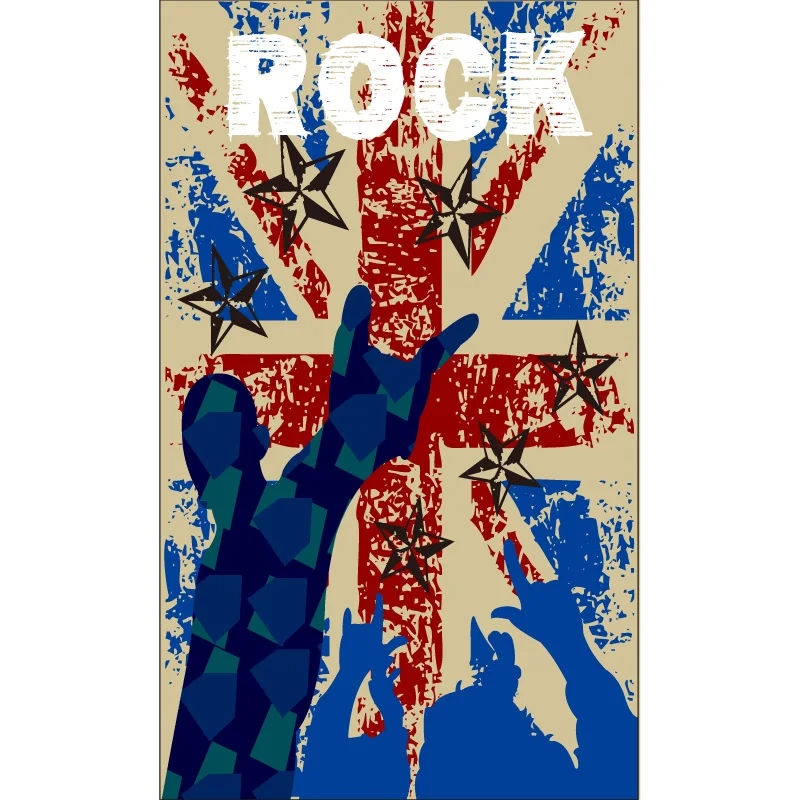 90X150 см 60*90 160x240cmPunk рок полиэстер флаг для музыкального бара группа домашнего
