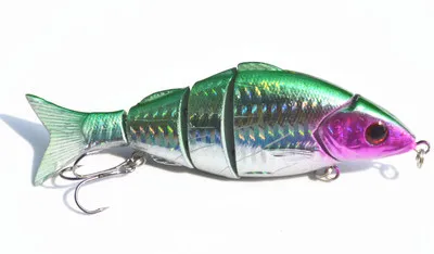 Nouvel appât de pêche Swimbait 5 Sections leurre de pêche 12 cm/21g leurre de pêche dur méné de bonne qualité