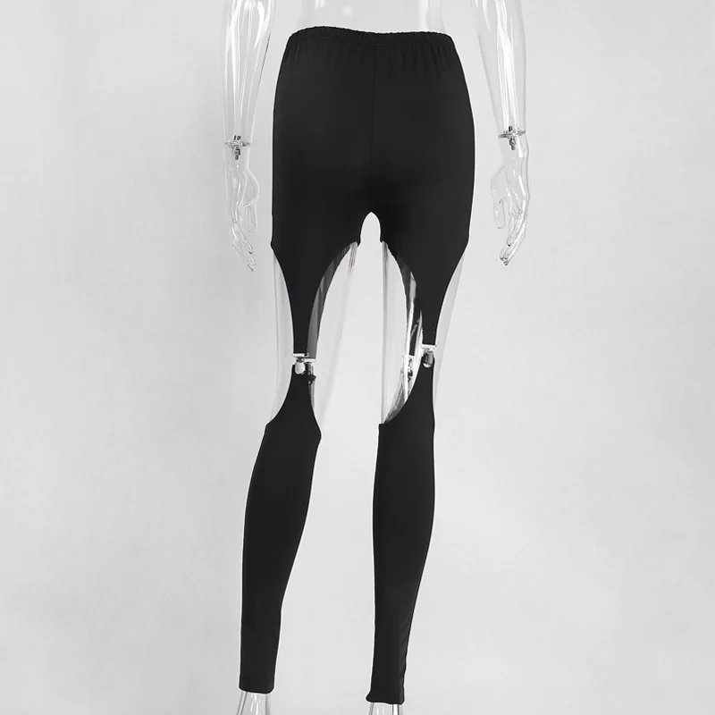 European and American Style Printed Leggings Women Pants Female 2019 New Hollow Out High Waist Pants Casual Pants ribbed leggings