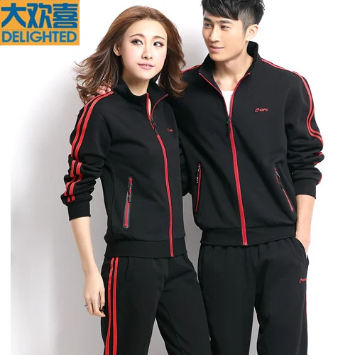 Spring couples dress men and women cardigan casual sportswear men sport