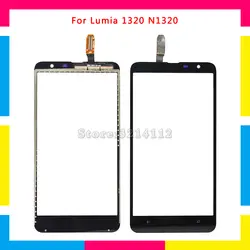 5 шт./лот высокое качество Сенсорный экран планшета Сенсор внешний Стекло объектив Панель для Nokia Lumia 1320 N1320 Бесплатная доставка
