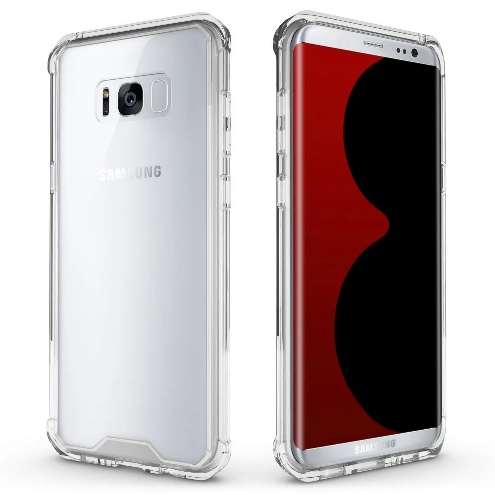 For Samsung Galaxy S8 S8plus Case Transparent Clear Acrylic back covers