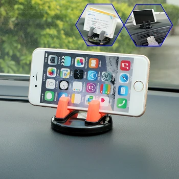 

Car Holder Mobile Phone Auto Holders 360 Degrees Rotation For iPhone Hooks Sunglasses Mini Dashboard Desk Mount Universal