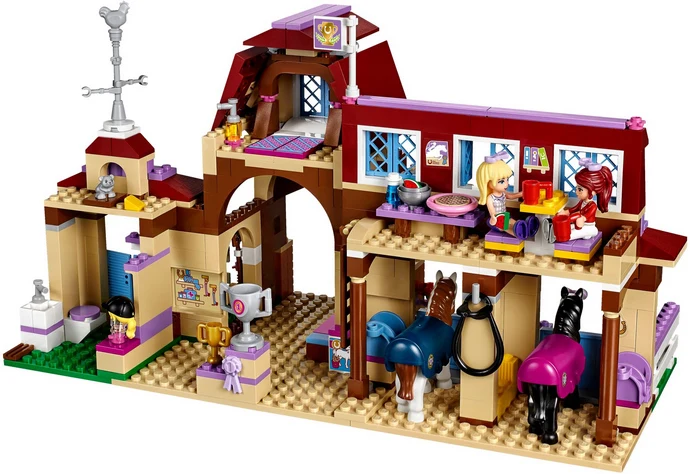 

Legoings Friends For Girl Heartlake Riding Club Horse Stables Block Set Mia Stephanie Building Toy Compatible with 41126