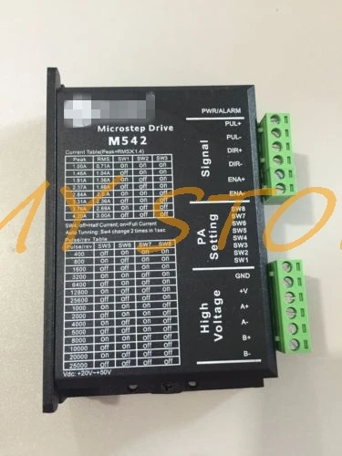 

M542, 2/4 Phase Analog Stepper Microstep Motor Driver Board, 20-50VDC, 1.0-4.2A XWJ