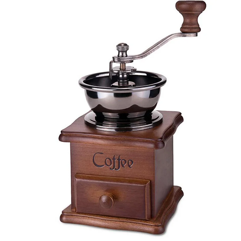 Mini Coffee Grinder Makers Manual Stainless Steel Retro Coffee Spice Mill With High quality