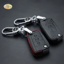 

Genuine Leather car key cover case for Skoda Octavia A5 A7 Rapid Superb Fabia key ring remote keychain