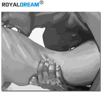 

ROYALDREAM DIY Digital Oil Painting By Numbers Europe Abstract Canvas Painting For Living Room Wall Art