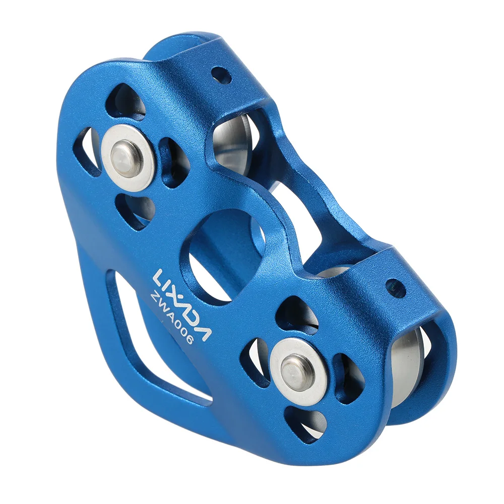 

Lixada 30kN Cable Trolley Pulley Ball Bearing Rock Climbing Caving Aloft Work Rescue Sport Equipment Pulley with Ball Bearing