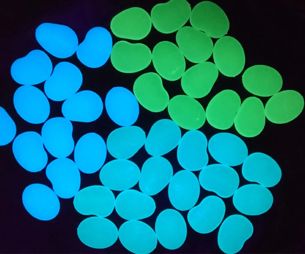 

Large size glow in the dark stones Pebble Artificial Stone Aquarium ornament, for walkway, flower bed or planter