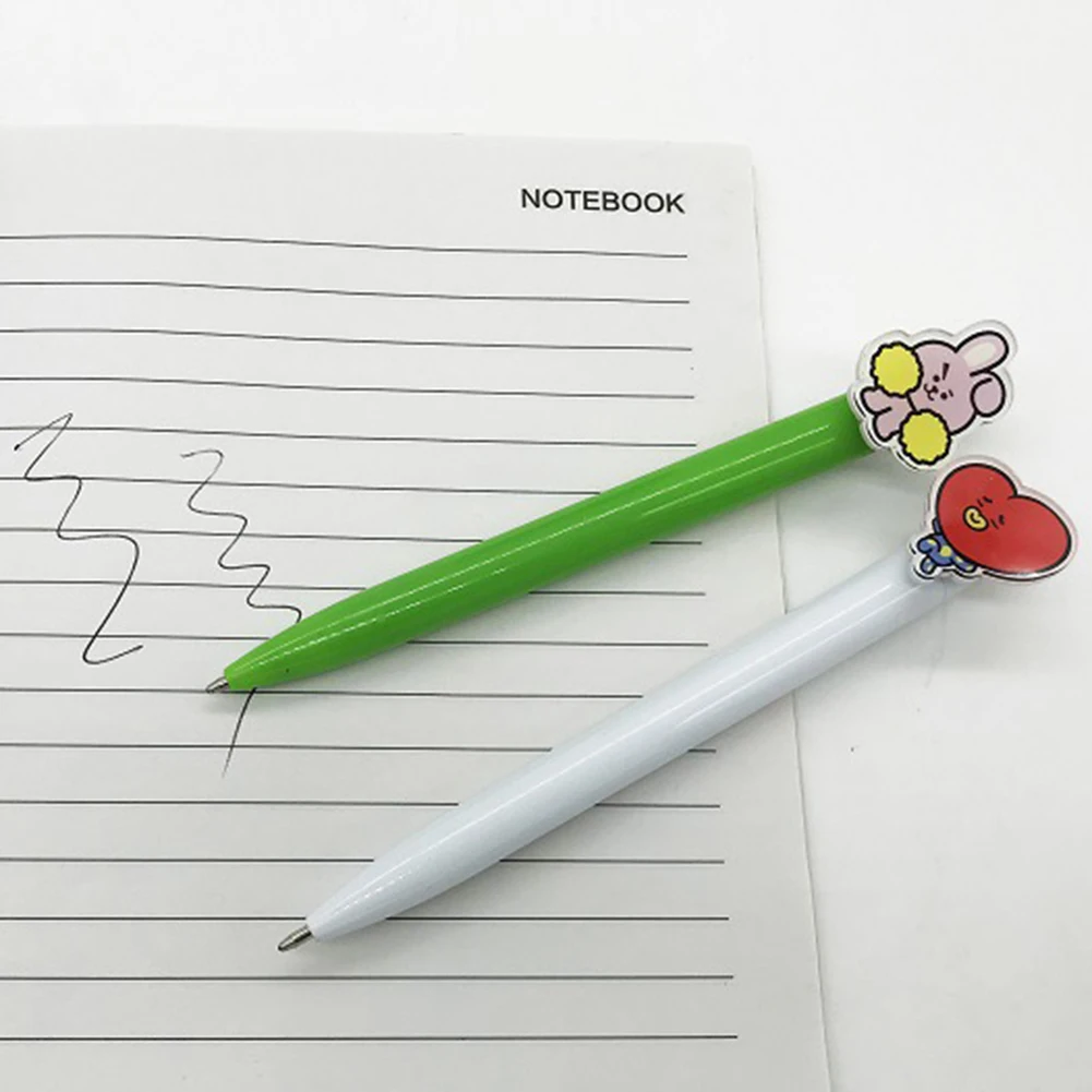 BTS поддержка ручка нейтральная шариковая ручка инновационные Канцтовары милый мультфильм знак ручка школьные принадлежности для учащихся офисные аксессуары
