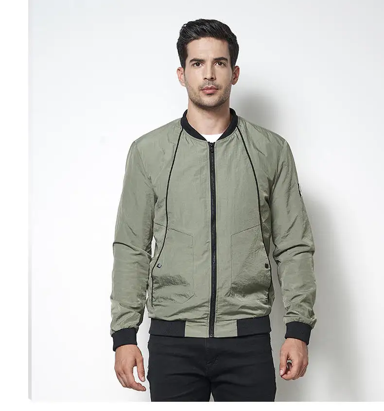 MuLS 2019 Spring Jacket Men Autumn Mandarin Baseball Collar Jacket Coat Suede Spring Mens Male Fit Outwear Size M-4XL Drop-Ship04