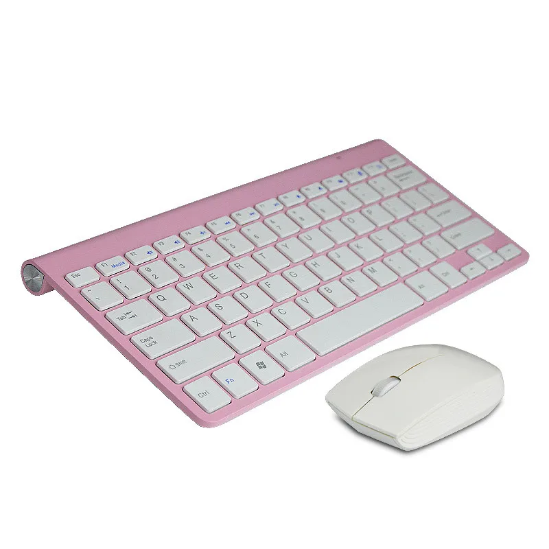 

2019 NEW High Quality Ultra thin White 2.4G Cordless Wireless Keyboard and Optical Mouse for Windows 8/7/Vista/XP/2000/98SE