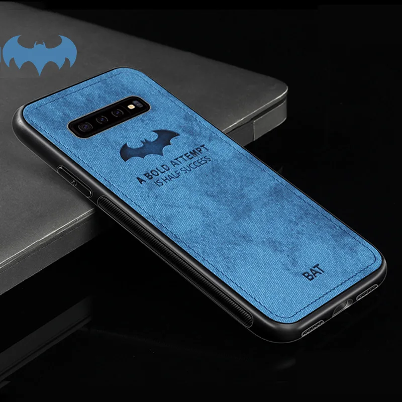 Batman Blue QINUO Бэтмен тканевый текстильный чехол для телефона для huawei mate 9 10 20 Pro олень ткань чехол для huawei P10 Plus P20 P30 Lite Pro Capa - Цвет: Batman Blue
