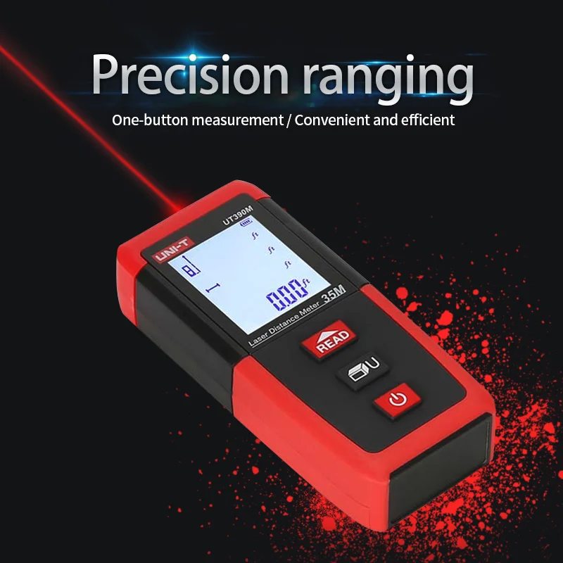 UNI-T UT390M Laser Meter Rangefinder Hunting 0.05-35M Min unit 1mm tape measure ruler Roulette tester tools