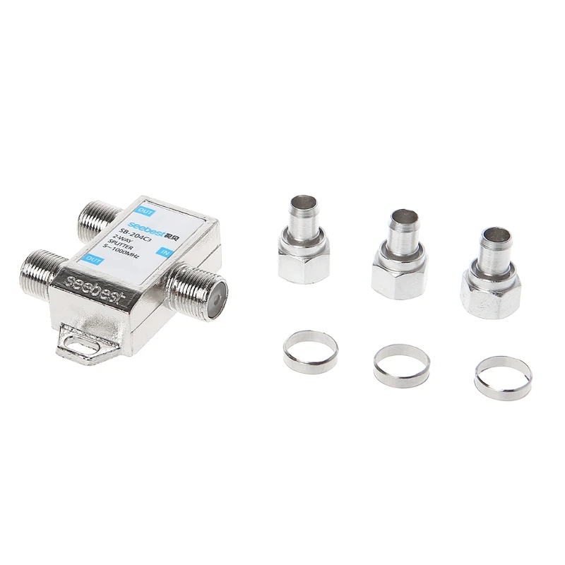 

New 2-Way HD Digital Splitter Connector Satellite TV Receiver Designed For SATV/CATV