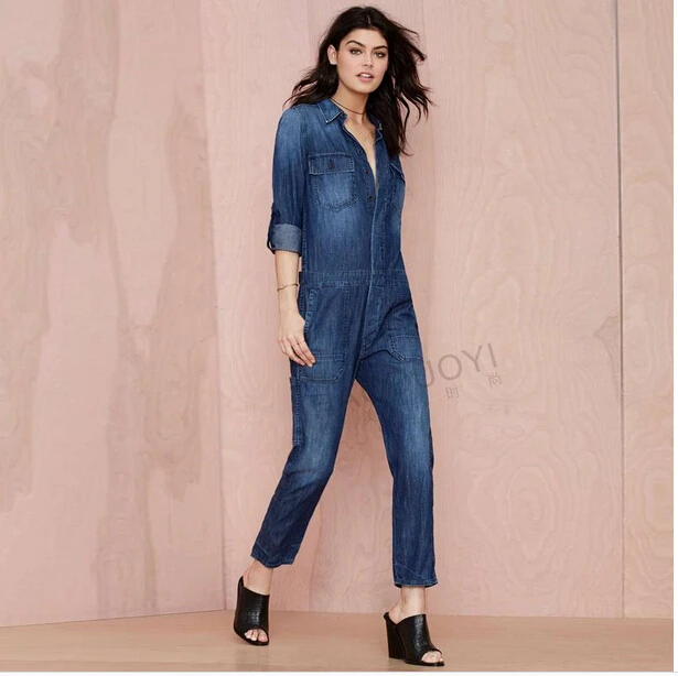 denim coverall women's