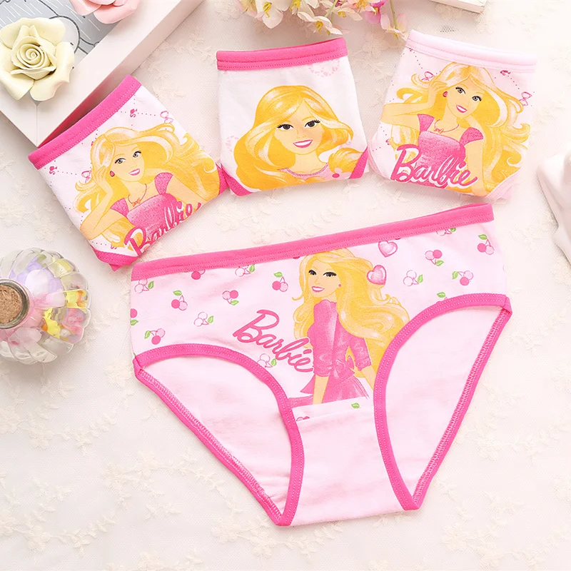

4PC/Lot Baby Girls Underwear Princess Panties Cartoon High Quality Soft Material Briefs For Kids children underwear