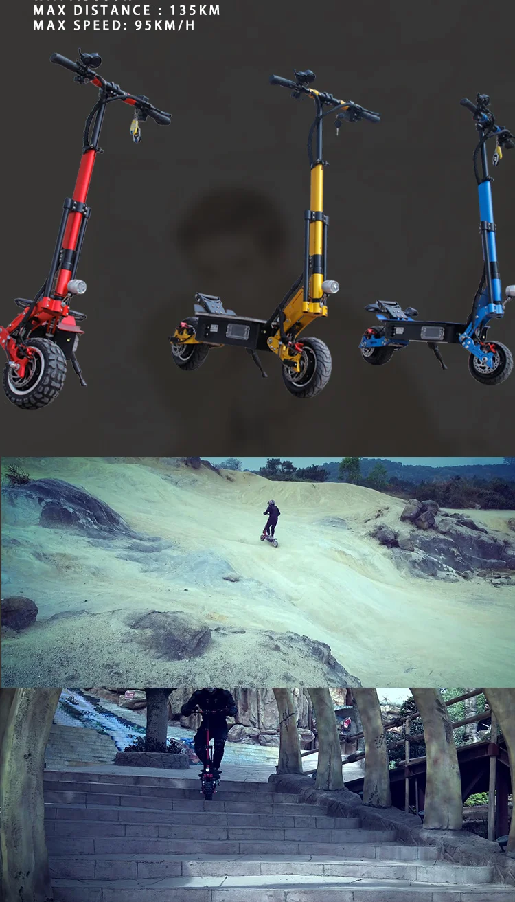 Flash Deal 60V5000W Electric Scooter Off Road Motor Wheel 95KM/H Foldable E Scooter electric Skateboard Hoverboad Patinete Electrico Adult 5